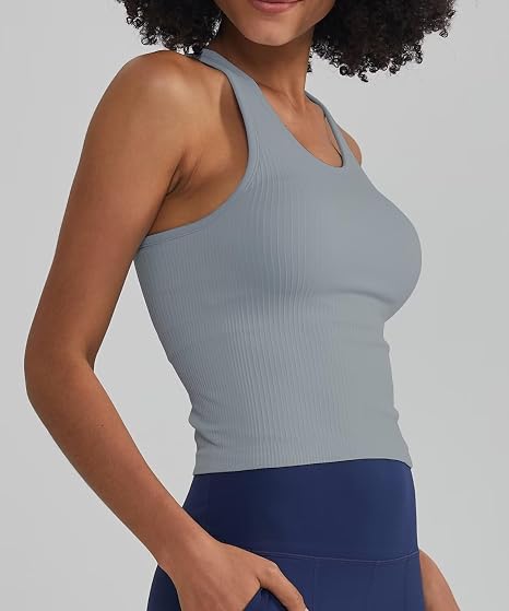 ALONG FIT Seamless Ribbed Sports Bra