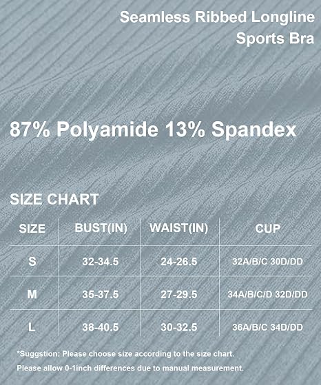 ALONG FIT Seamless Ribbed Sports Bra