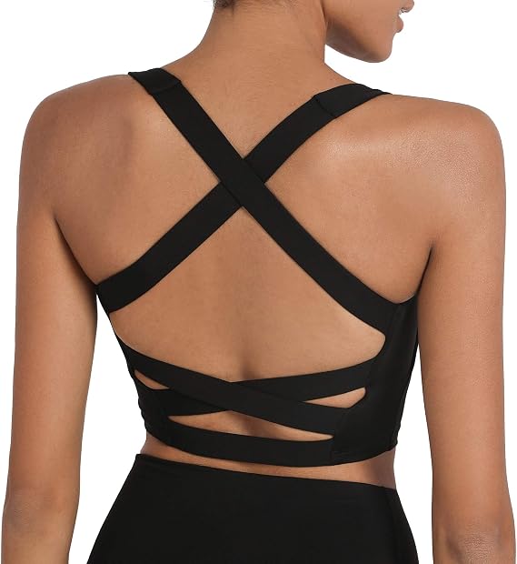 romansong Strappy Yoga Sports Bra