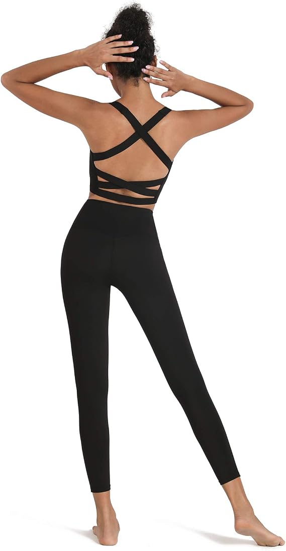 romansong Strappy Yoga Sports Bra