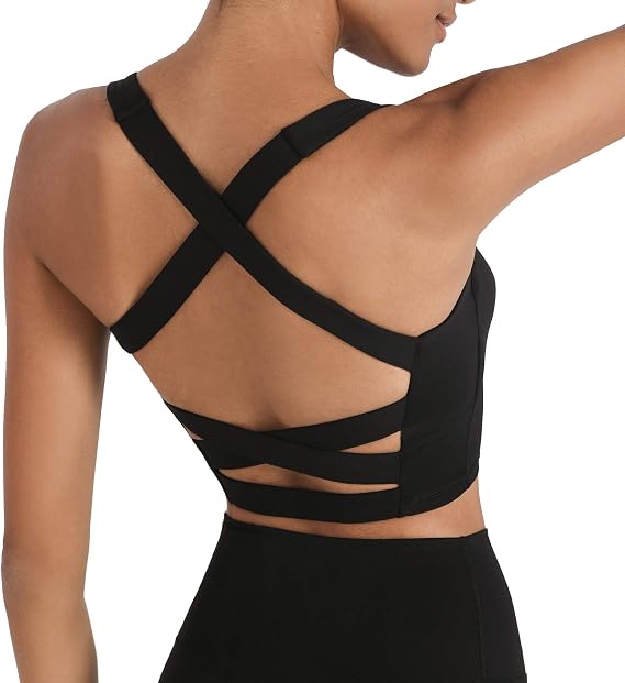 romansong Strappy Yoga Sports Bra