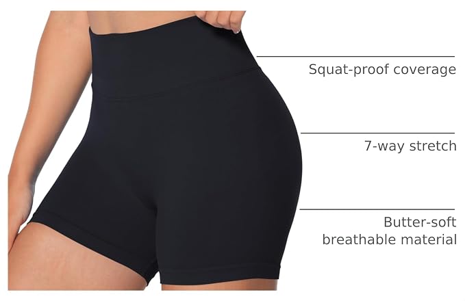Sunzel High-Waisted Scrunch Biker Shorts