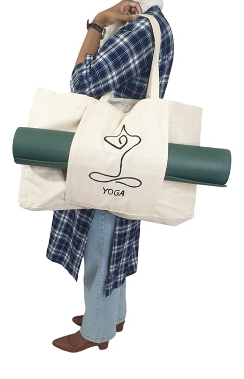 Canvas Yoga Mat Tote Bag