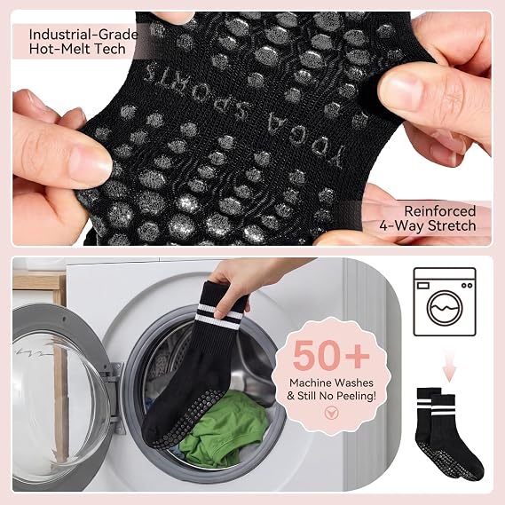 American Trends Non-Slip Pilates Socks