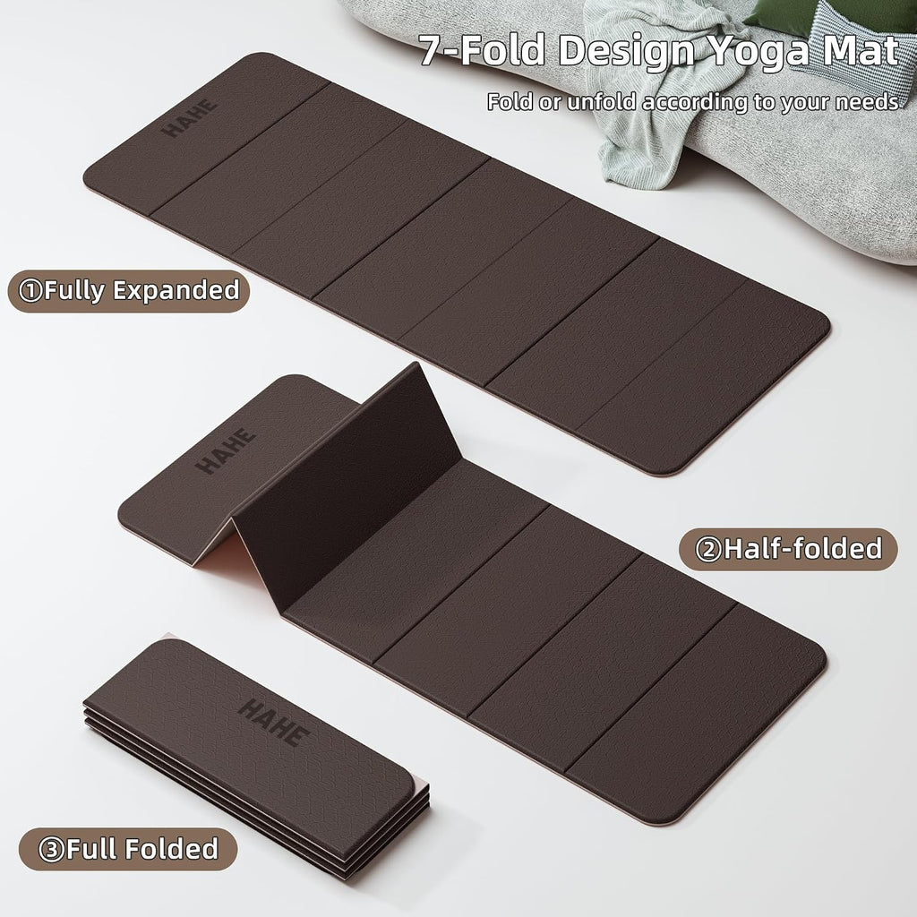 HAHE Extra Thick Foldable Yoga Mat