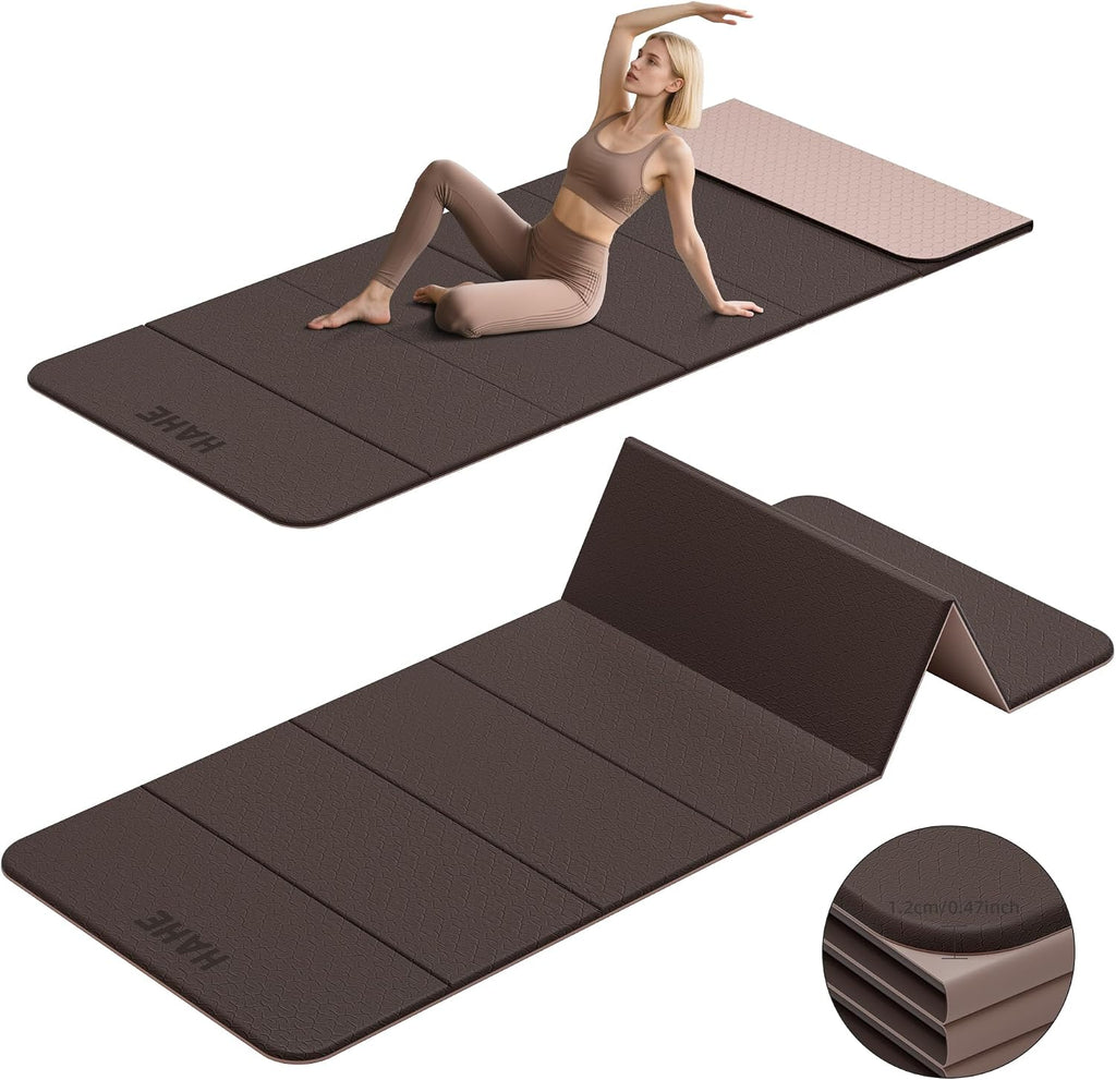 HAHE Extra Thick Foldable Yoga Mat